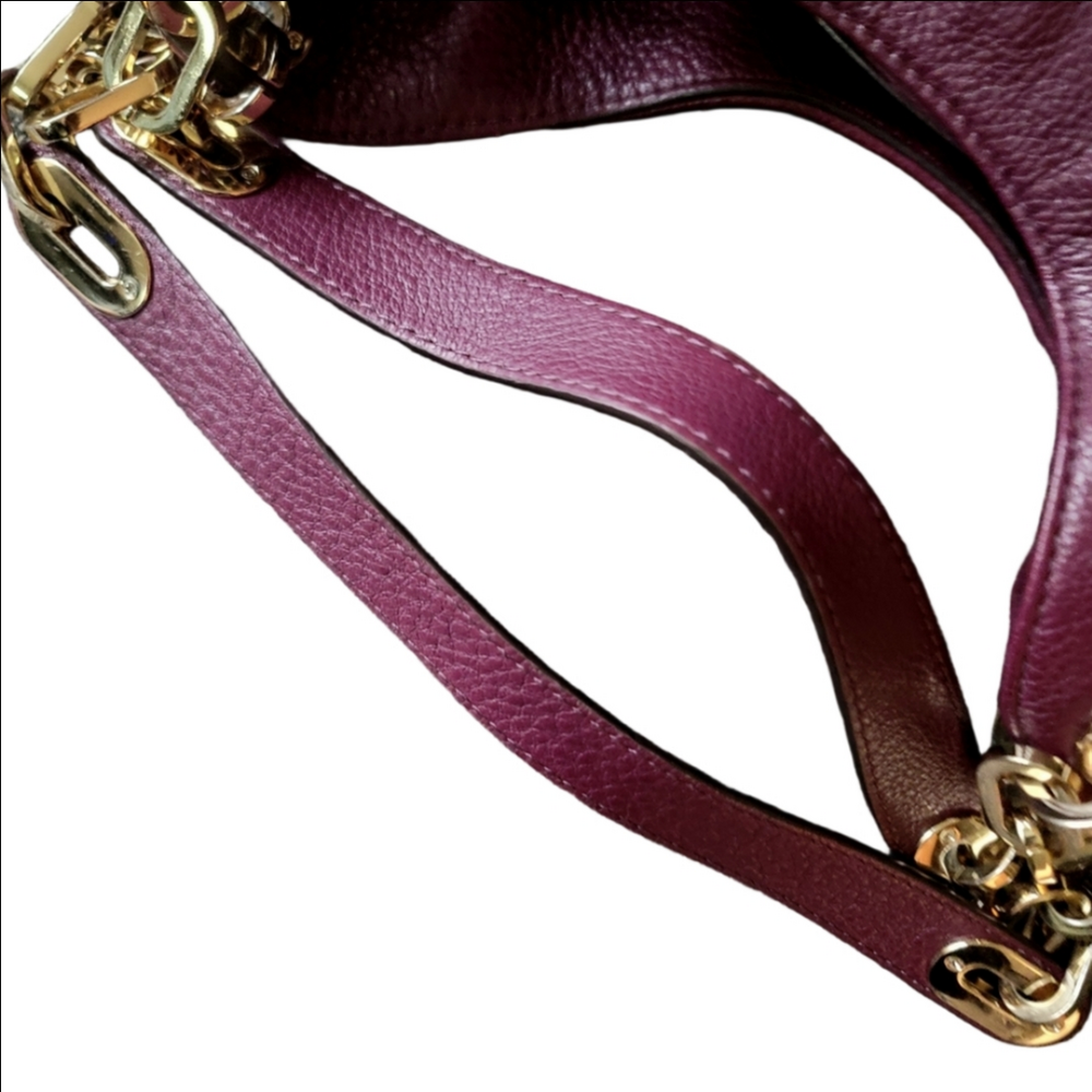 Michael Kors Fulton Pebbled Leather Hobo Shoulder Bag - Picture 5 of 15